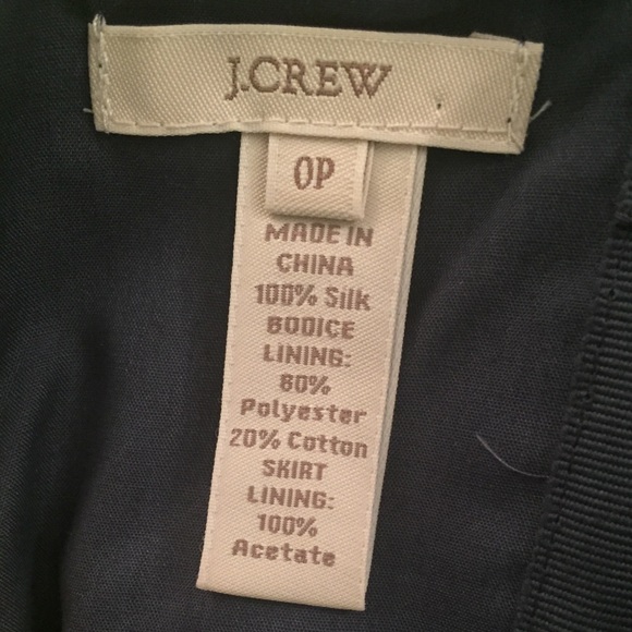 J Crew Strapless Bridesmaid Dress Navy - Picture 6 of 6